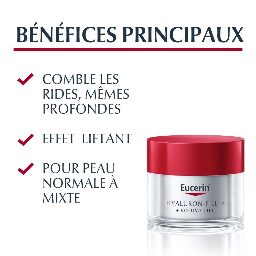 Avantages : comble les rides, effet lifting, pour peaux normales à mixtes. Pot de crème.