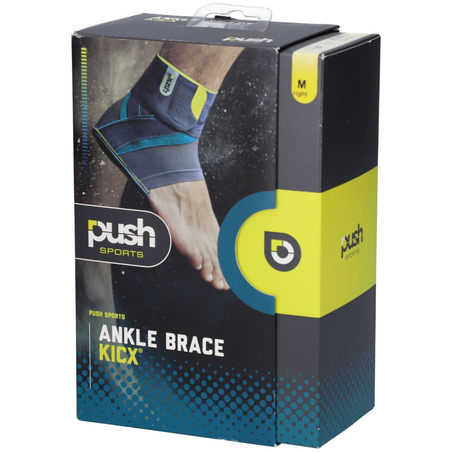 push Sports Ankle Brace Kicx Chevillère Droite Medium 31,5 - 35,5 cm