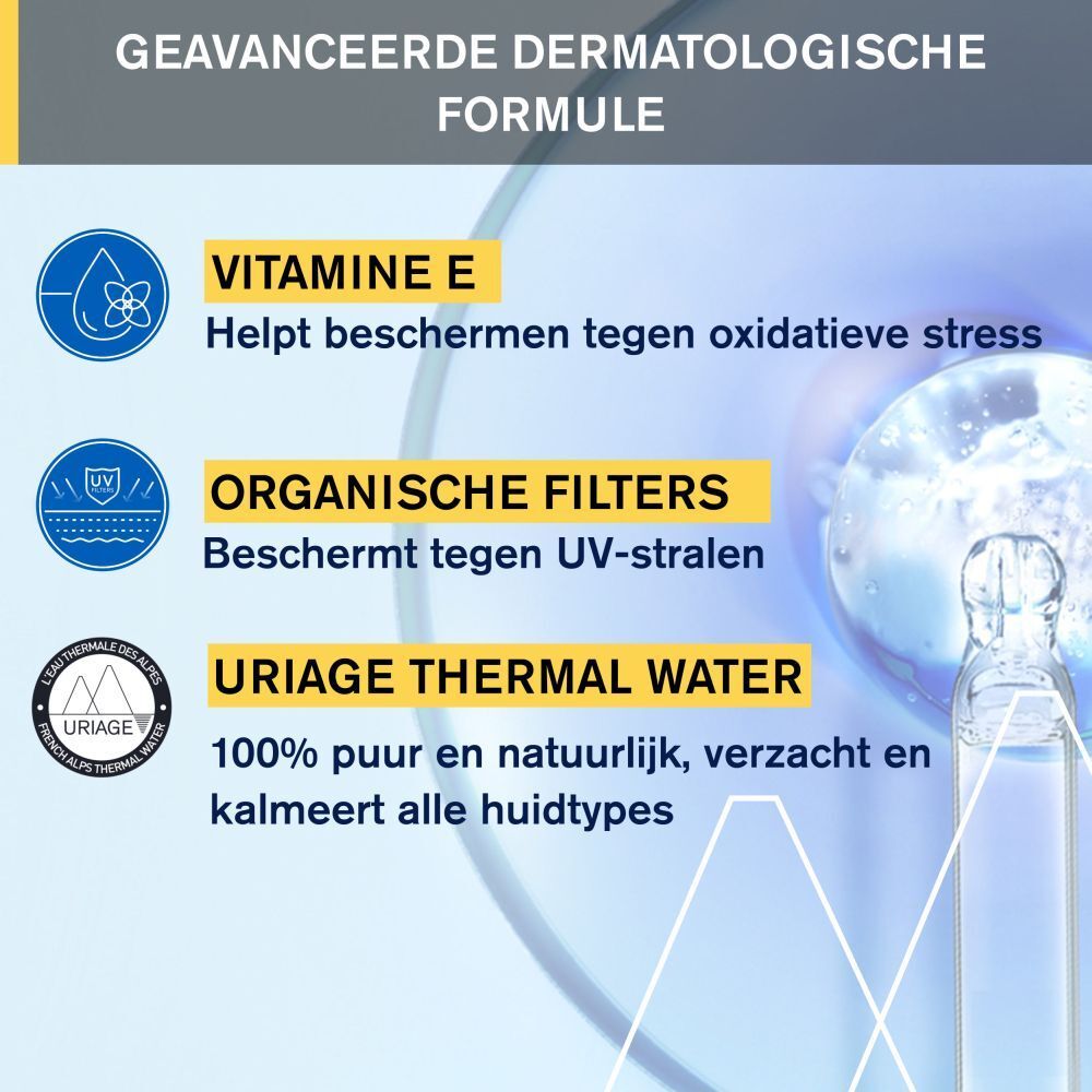 Uriage Bariésun spray. Vitamine E, organische filters, Uriage Thermaal Water.