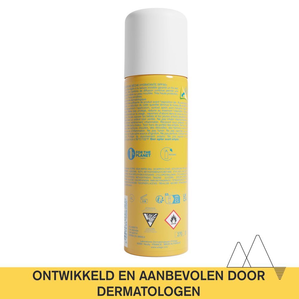 Uriage Bariésun spray. Ontwikkeld en aanbevolen door dermatologen.