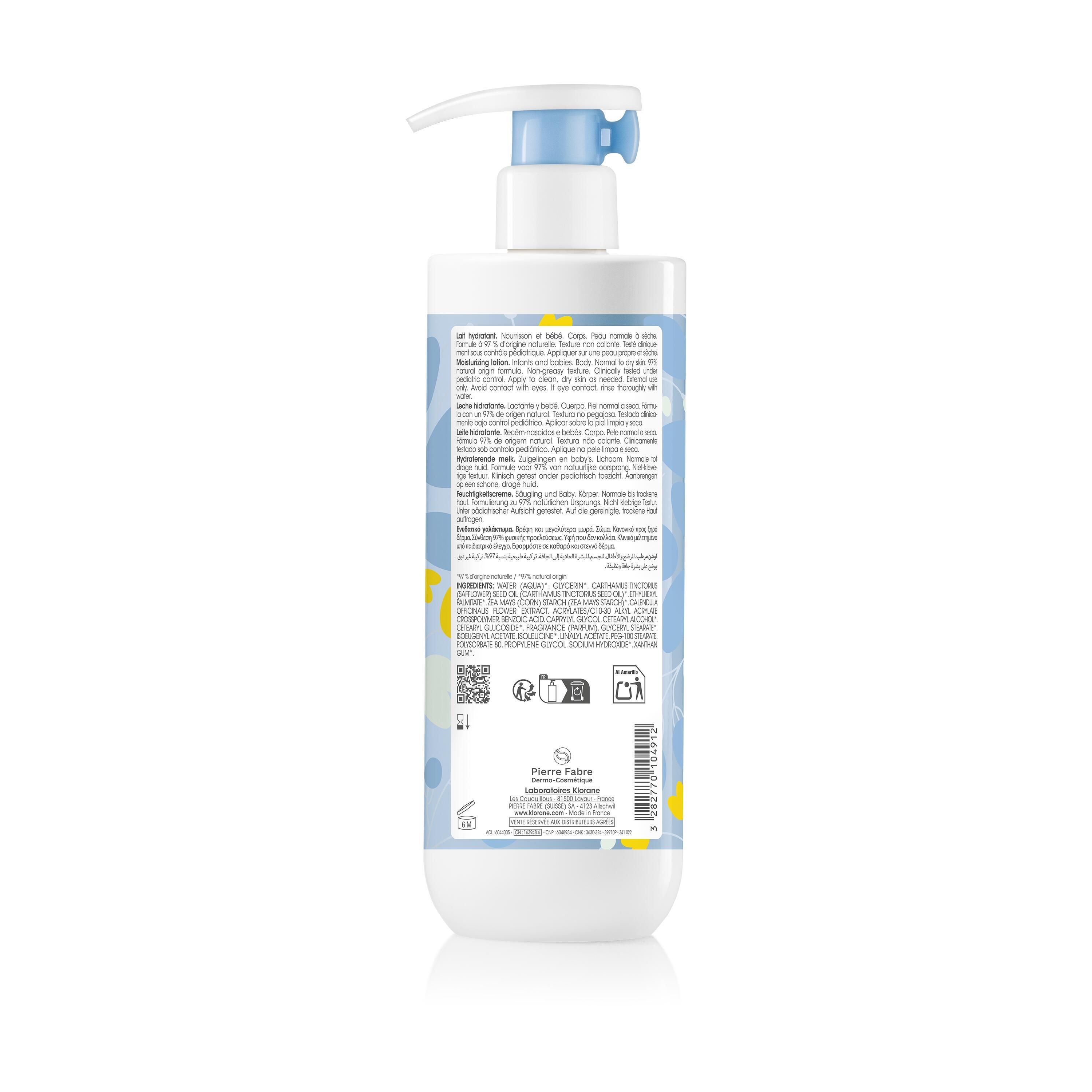 bébé Klorane Feuchtigkeitsspendende Körpermilch Calendula