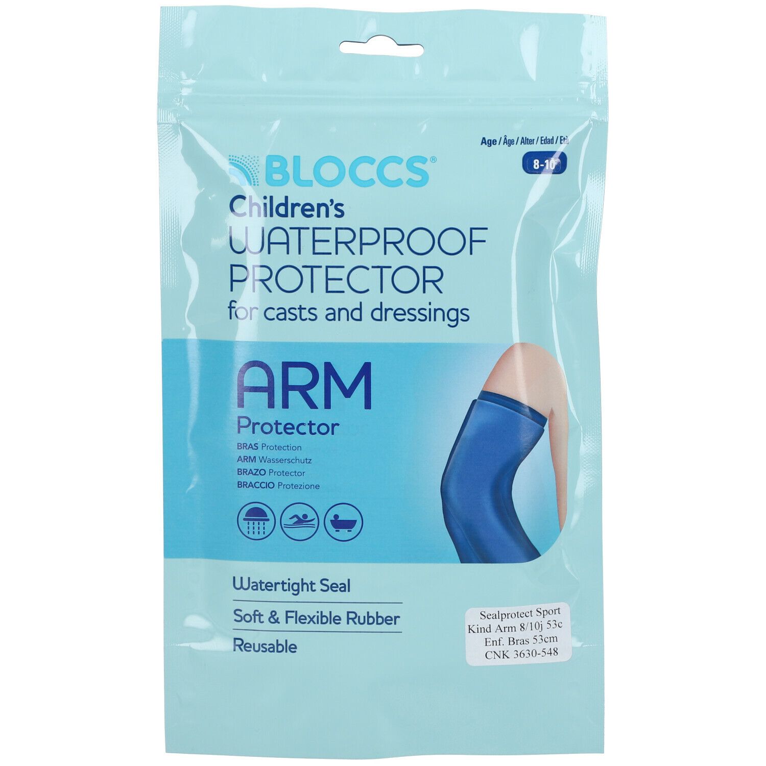 Bloccs® Protection waterproof Enfant Sport Bras 8-10 ans 53 cm