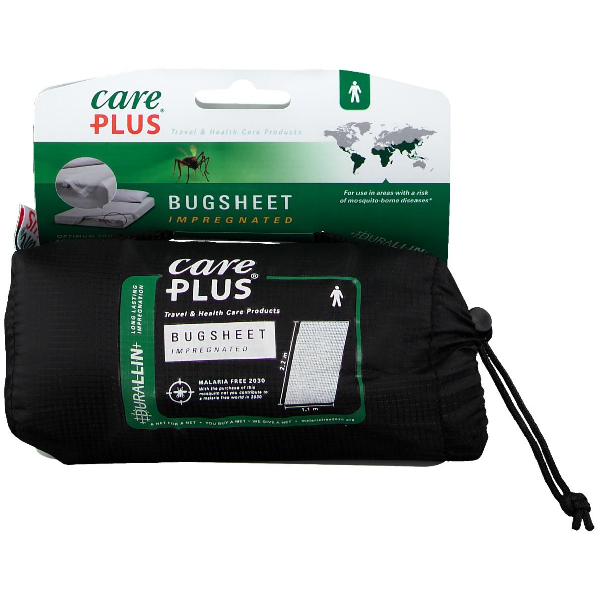 Care Plus Drap de lit contre les insectes - Imprégnée