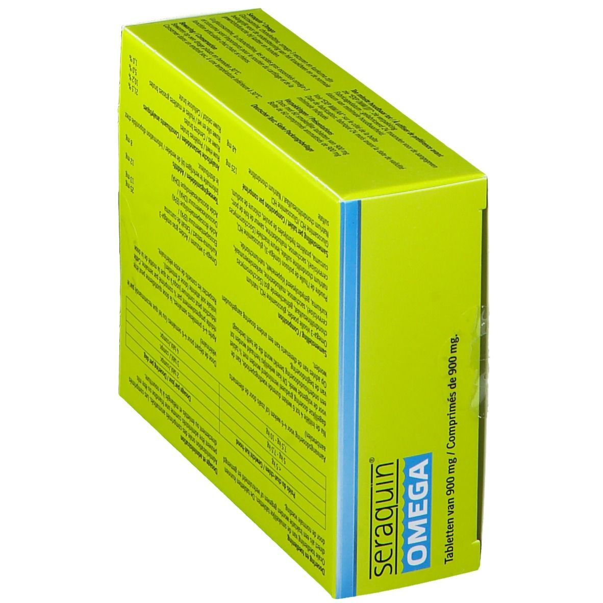 Boîte verte Seraquin Omega. Comprimés pour articulations de chats et chiens. 900 mg.