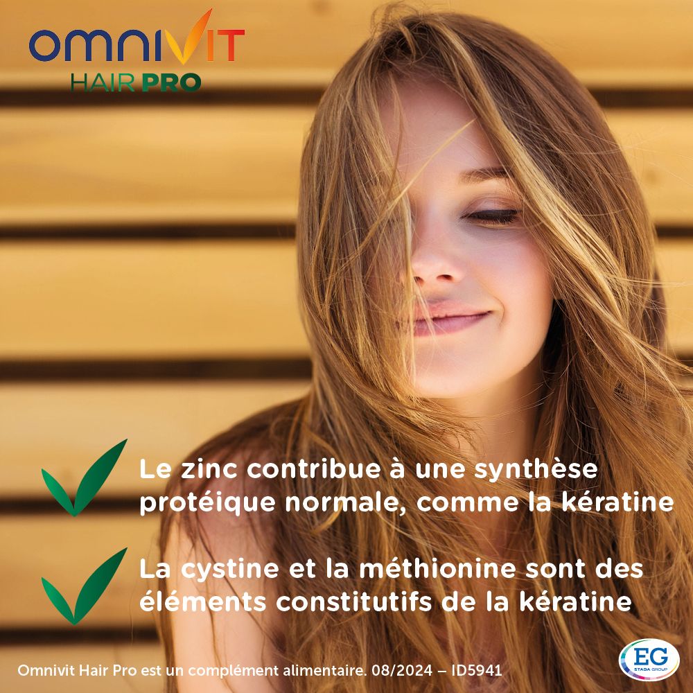 Mains avec des ongles soignés. Texte : 'Aussi pour des ongles forts'.