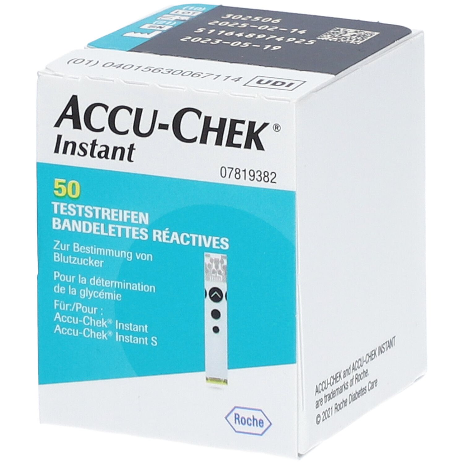 pleegouders evenwichtig Uitdrukkelijk ACCU-CHEK® Instant Bandelettes reactives 50 pc(s) - shop-pharmacie.fr