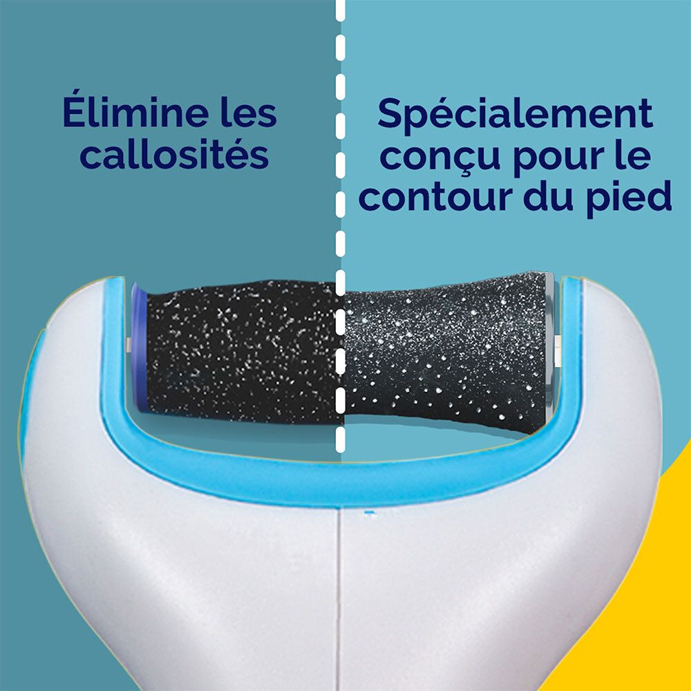 Gros plan de la râpe. Élimine les callosités. Spécialement conçue pour le contour du pied.