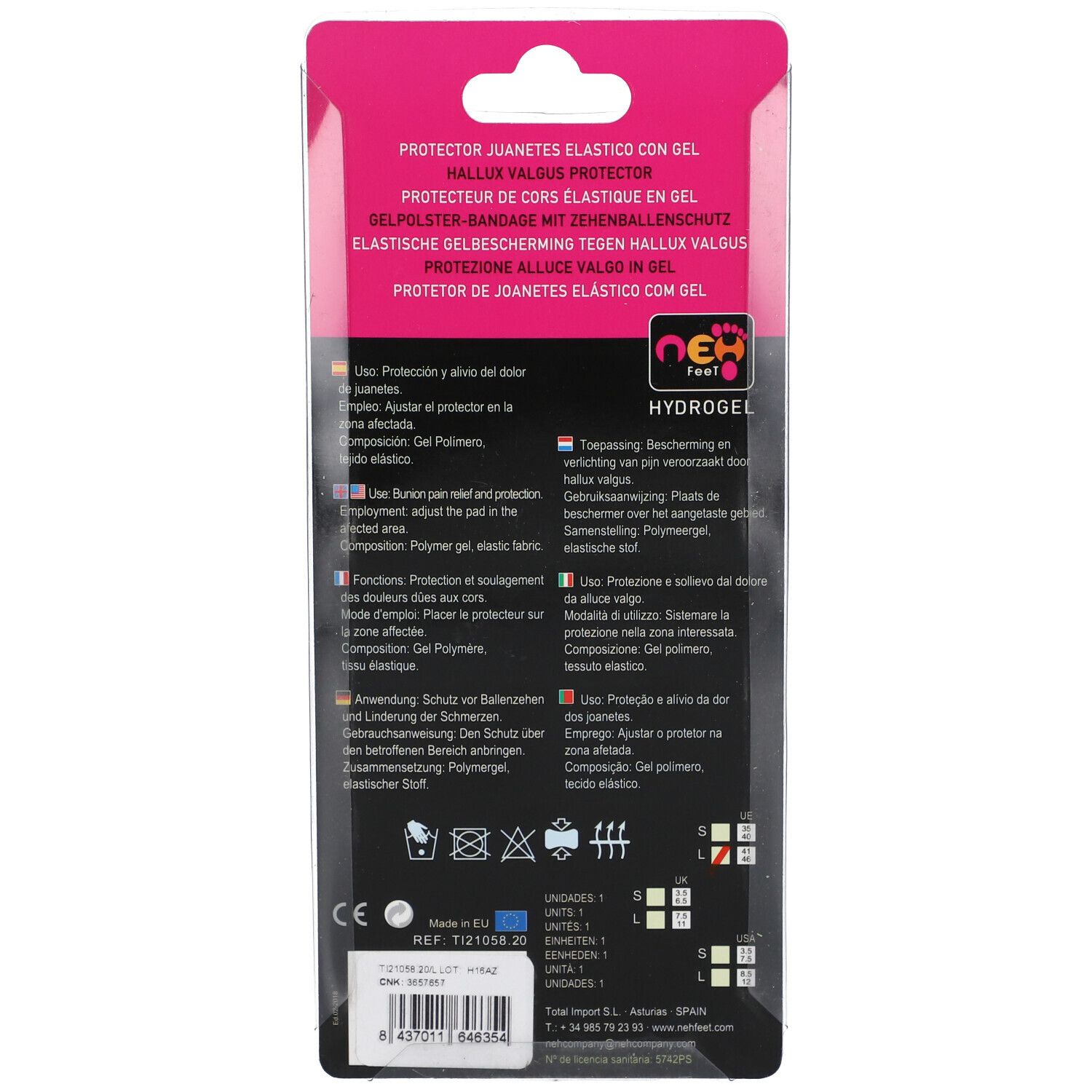 NEH Feet Protecteur de cors élastique en gel Taille 41-46 1 pc(s) Bandage(S) view 2