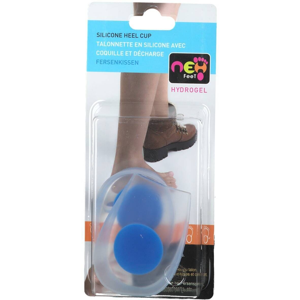 NEH Feet Talonnettes Silicone avec Bordure - Absorption des Chocs Taille 35-38