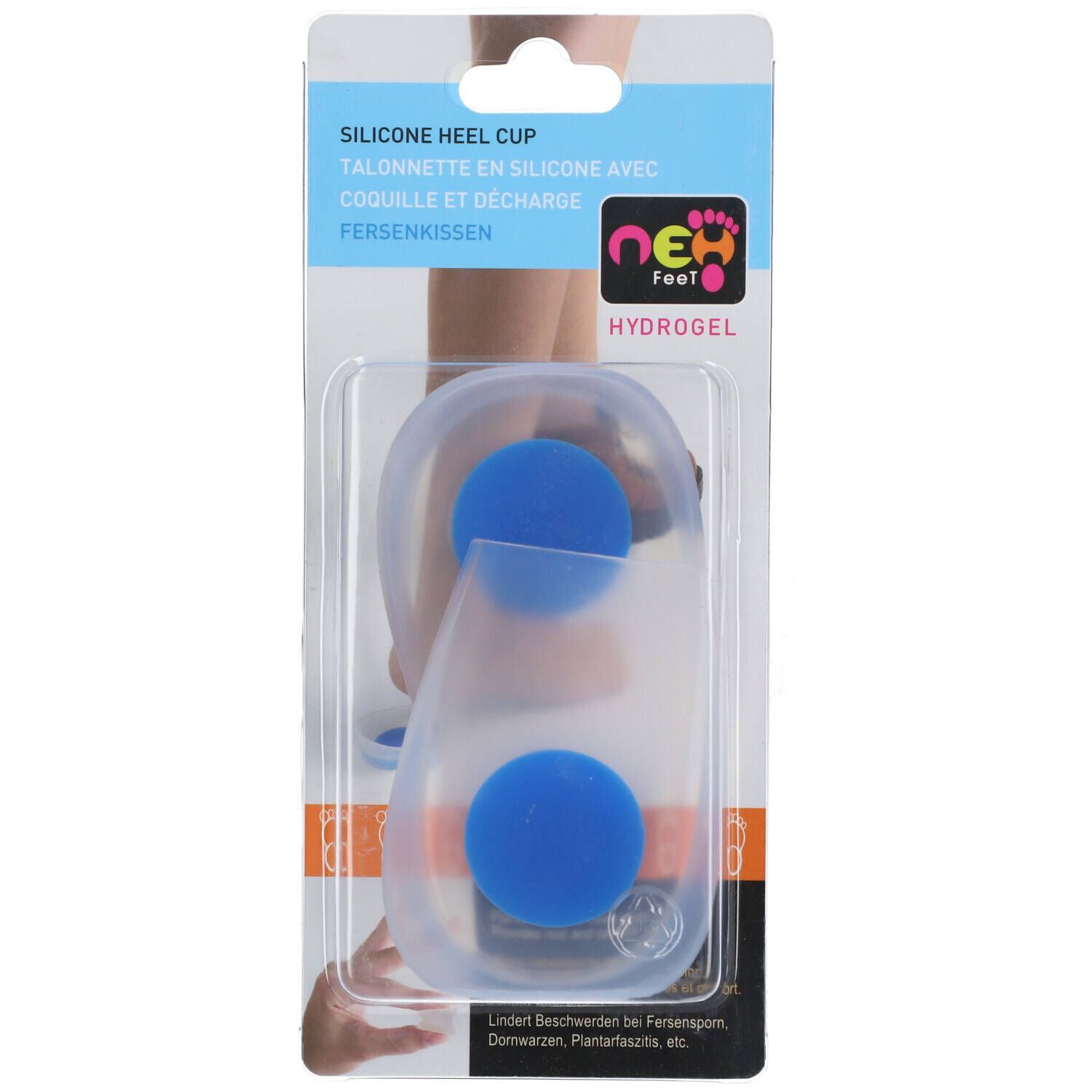 NEH Feet Talonnettes Silicone avec Bordure - Absorption des Chocs Taille 39-42