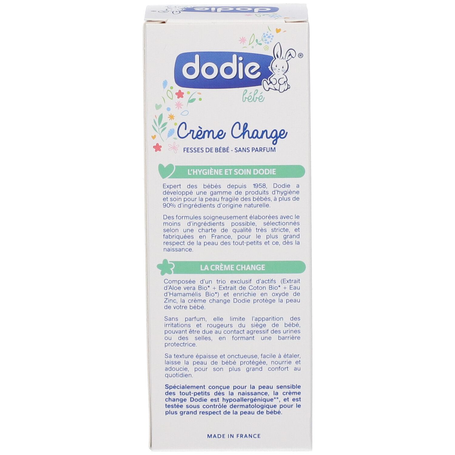 Seite der Produktverpackung. Text in mehreren Sprachen. Enthält Informationen über das Produkt und die Inhaltsstoffe.