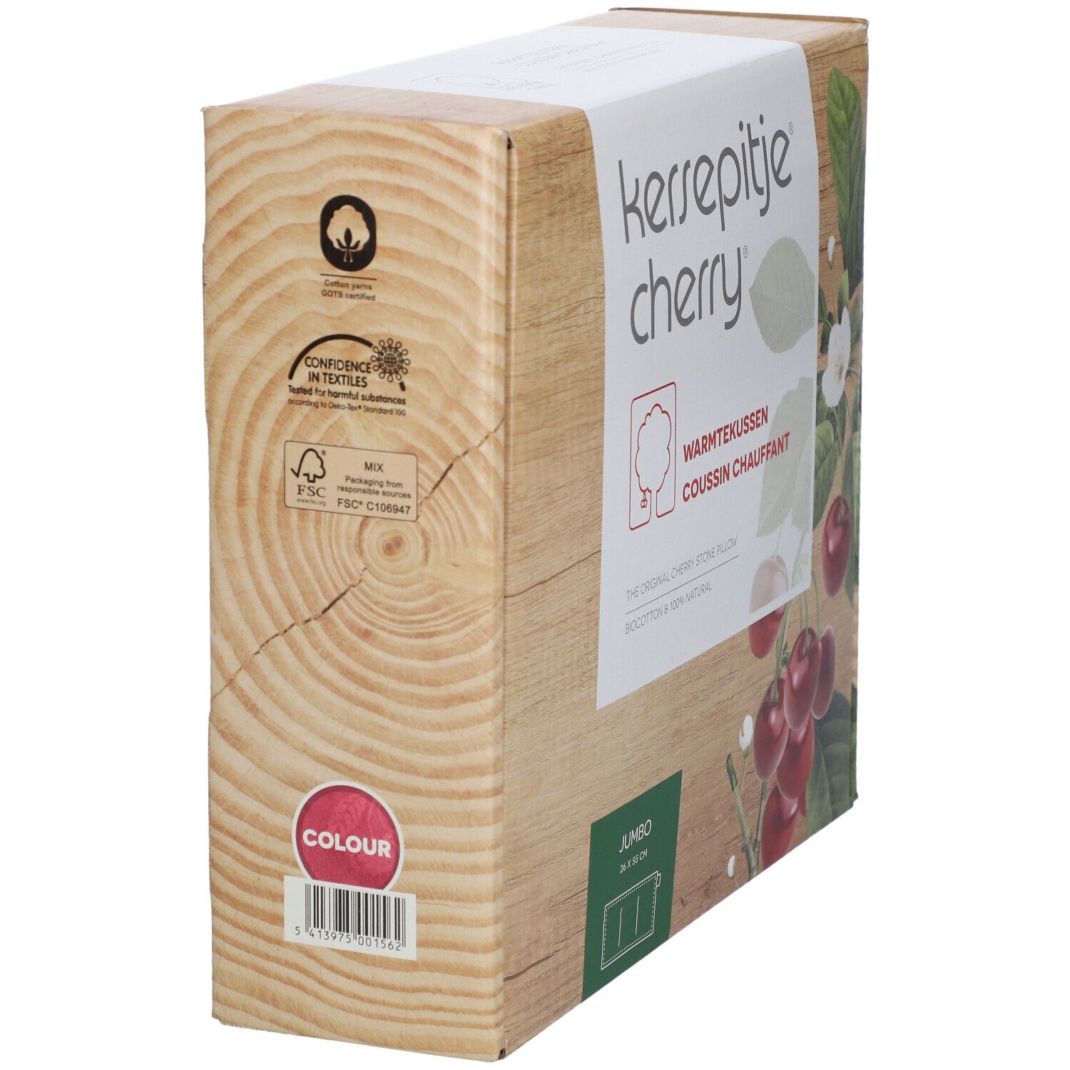 Kersepitje® Jumbo Kirschkernkissen Wärmekissen 26 x 55 cm