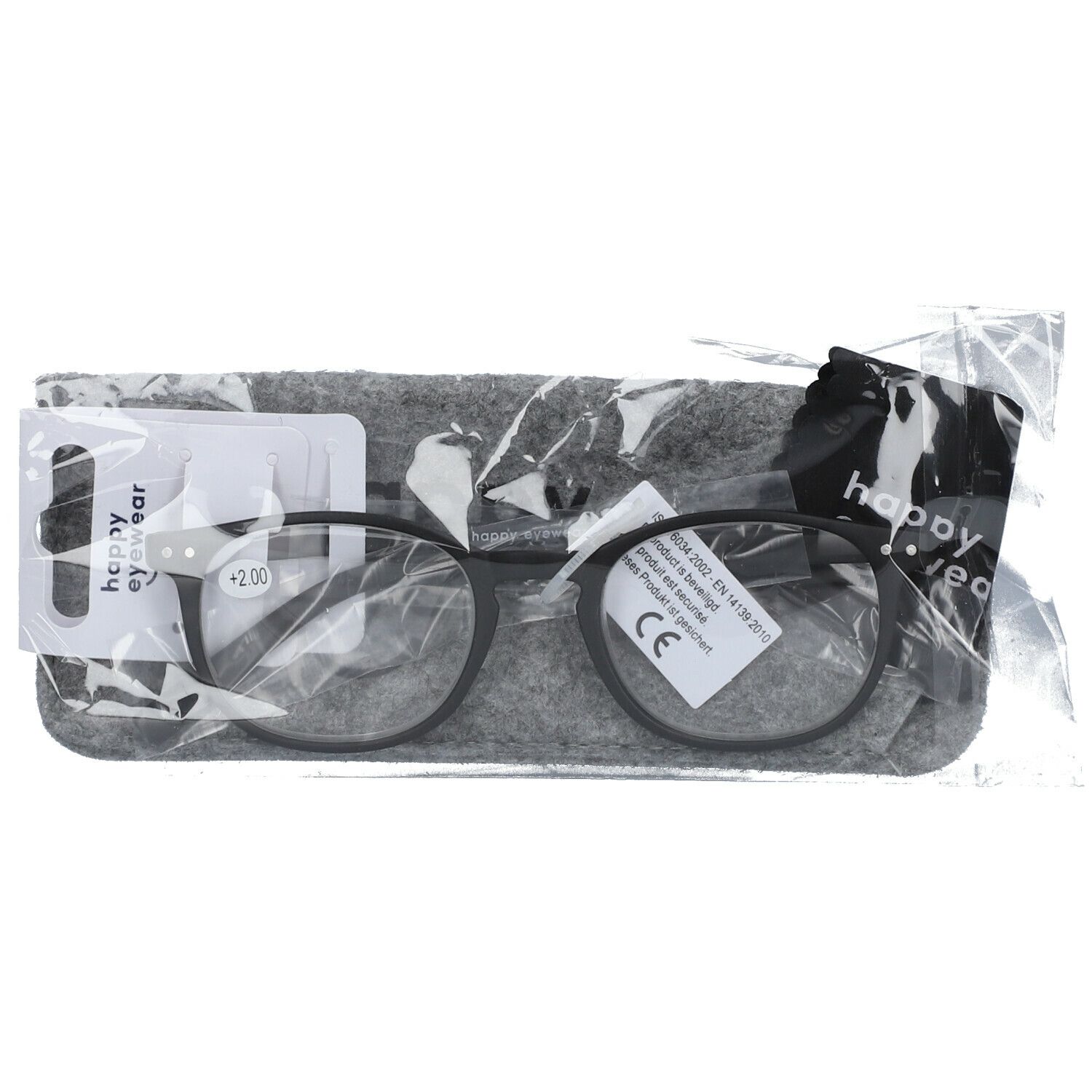 pharmaGLASSES® Lunettes de lecture Roma Noir +2,00