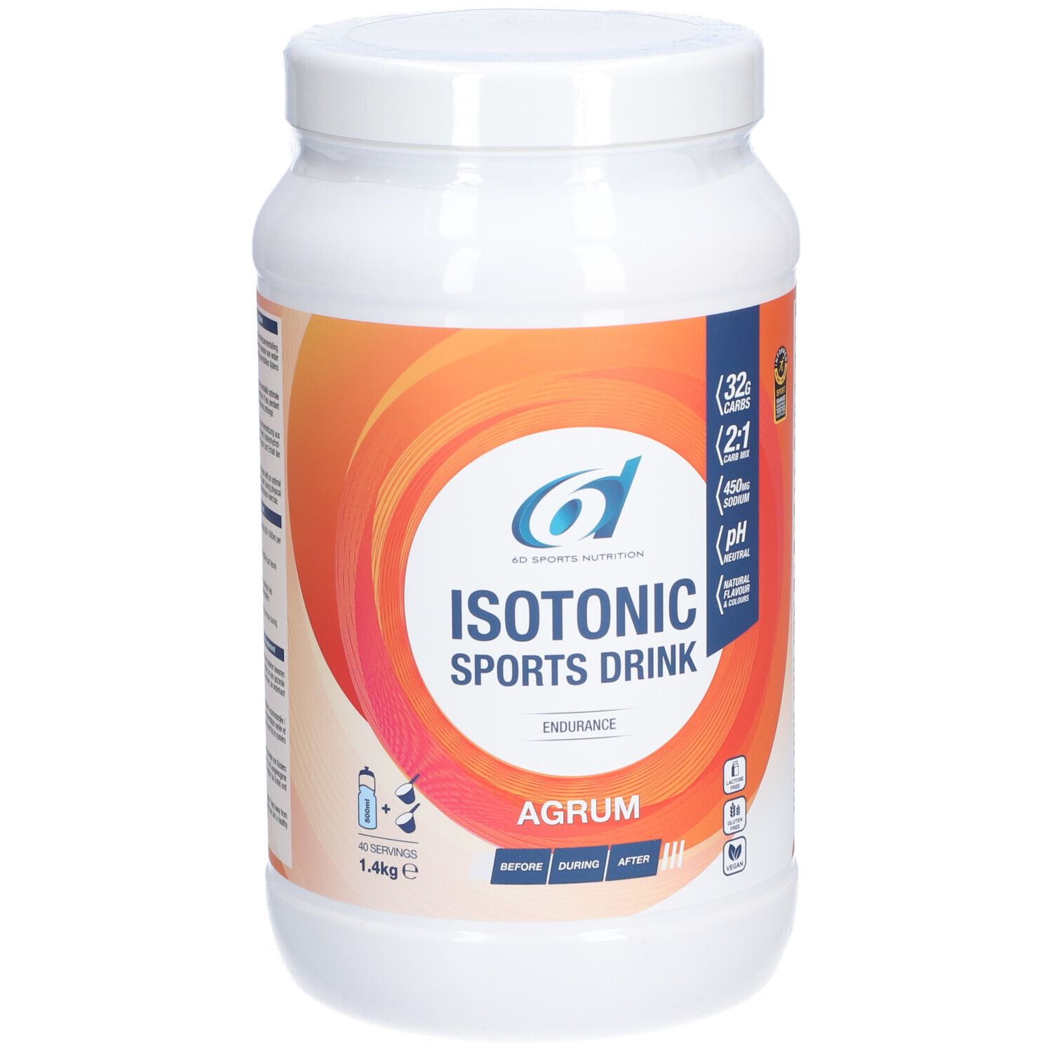 6D Sports Nutrition Isotonic Sports Drink Agrum 1,4 kg Shop Apotheke
