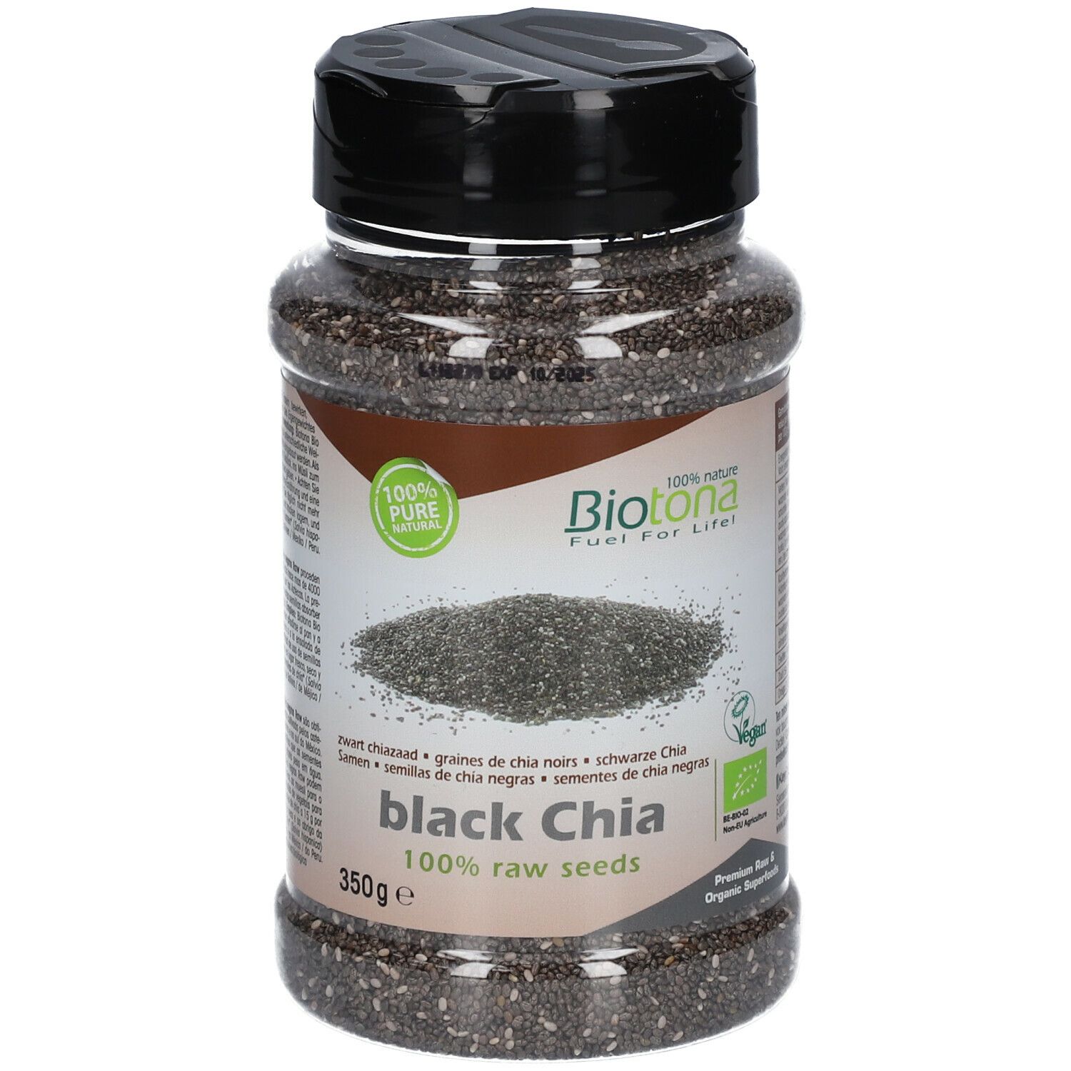Biotona Black Chia Raw Seeds Bio