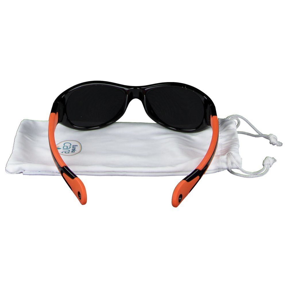 Eureka Pharma® Sonnenbrille für Kinder Schwarz-Orange 4–12 Jahre