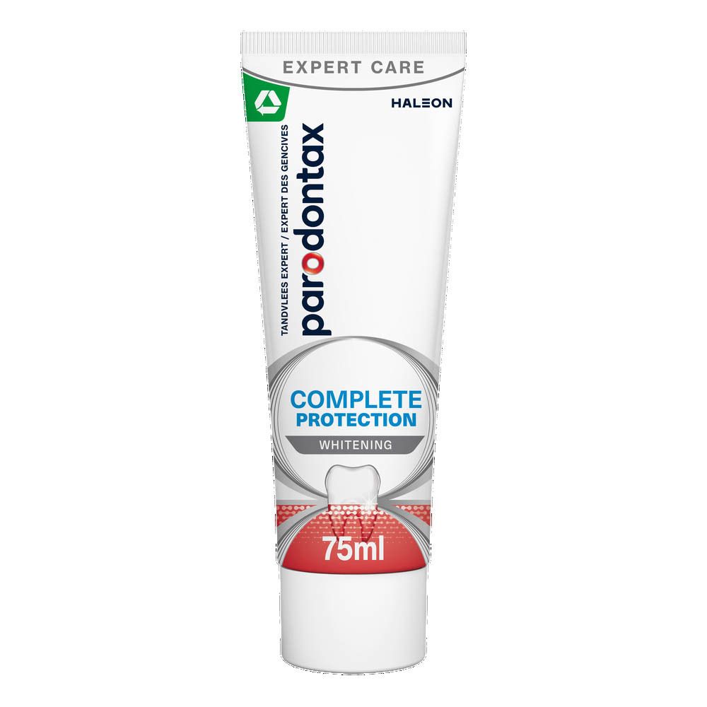 Tube de dentifrice. Parodontax Complete Protection, blanchiment. 75ml.