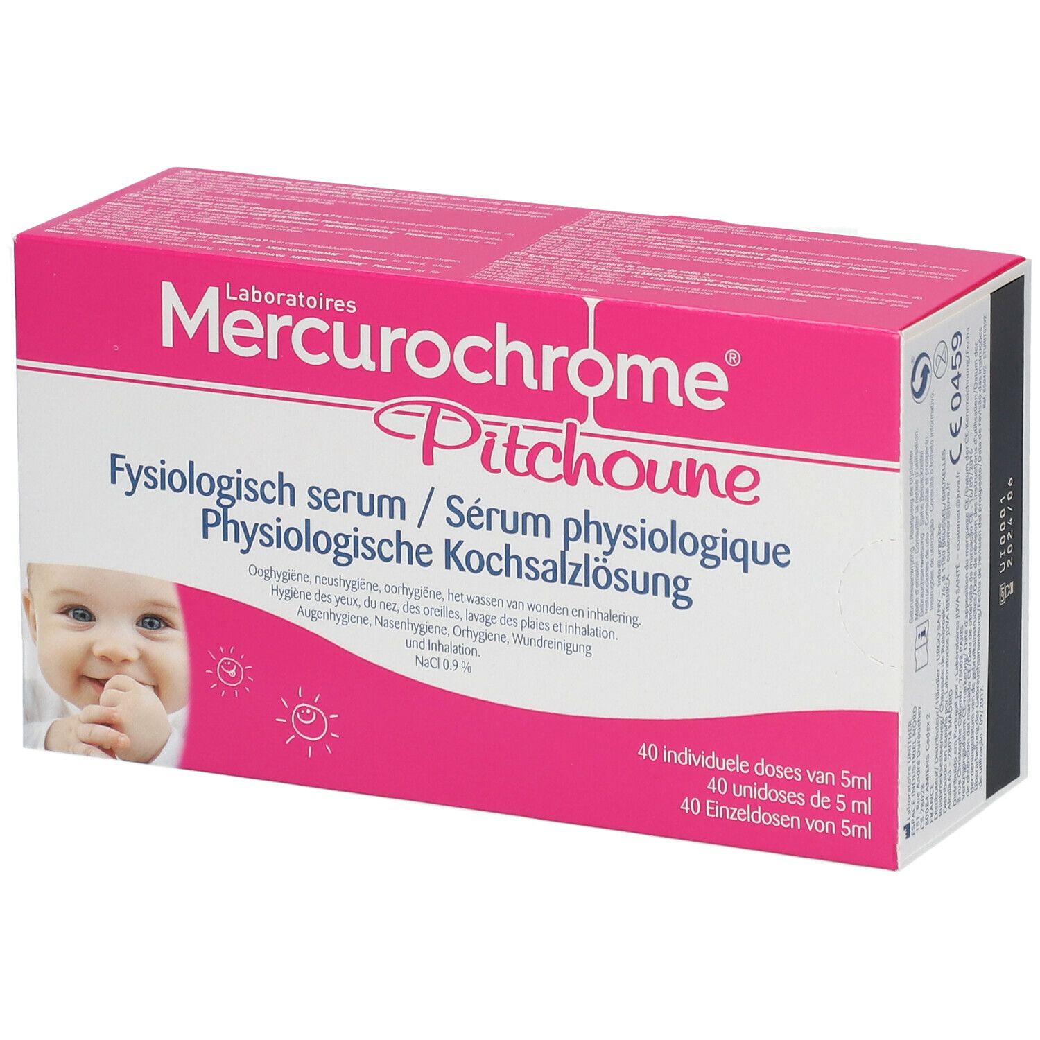 Mercurochrome Pitchoune Fysiologisch Serum 40x5 ml Ampullen