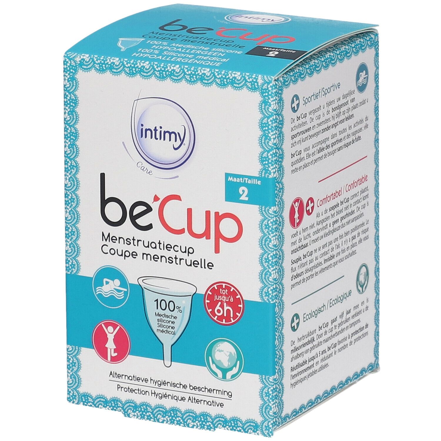 Be'Cup Menstruatiecup Maat 2