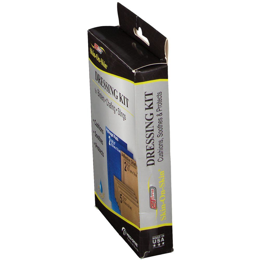 MEDI-DYNE™ 2Toms® Skin-On-Skin® Dressing Kit für Blasen, Schlürfwunden und Stiche