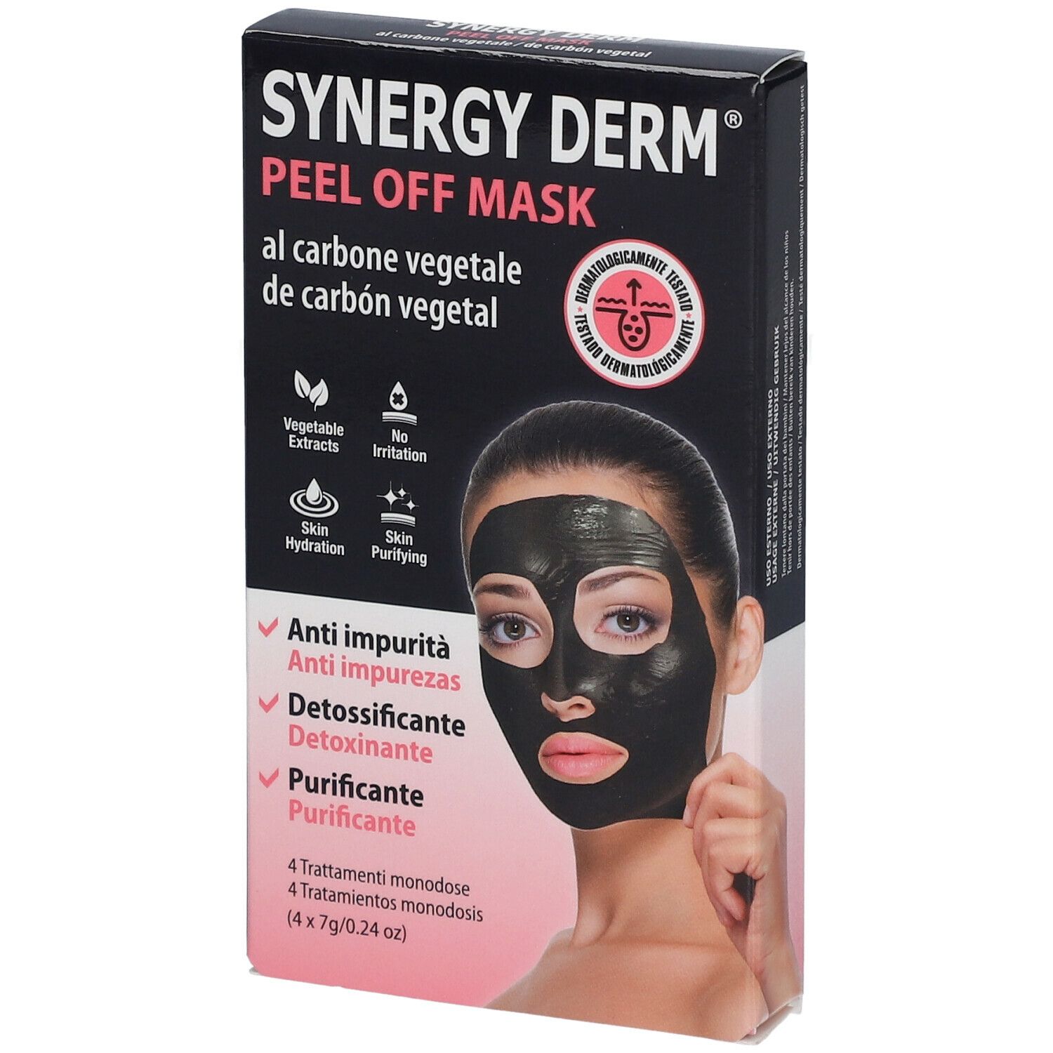 Synergy Derm® Peel Off Mask Masque au charbon végétal