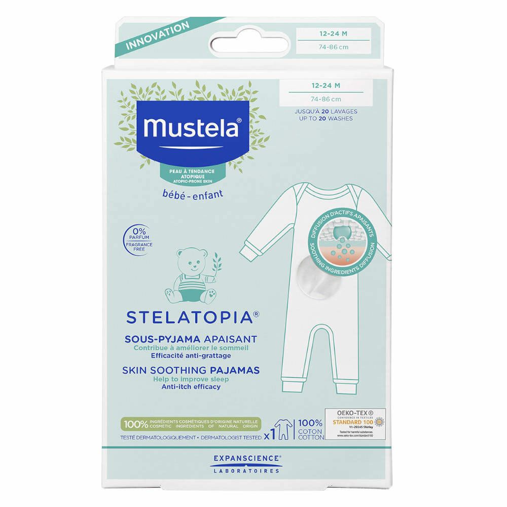 mustela® Bébé Stelatopia® Sous-pyjama apaisant 12-24 mois Peau Atopique