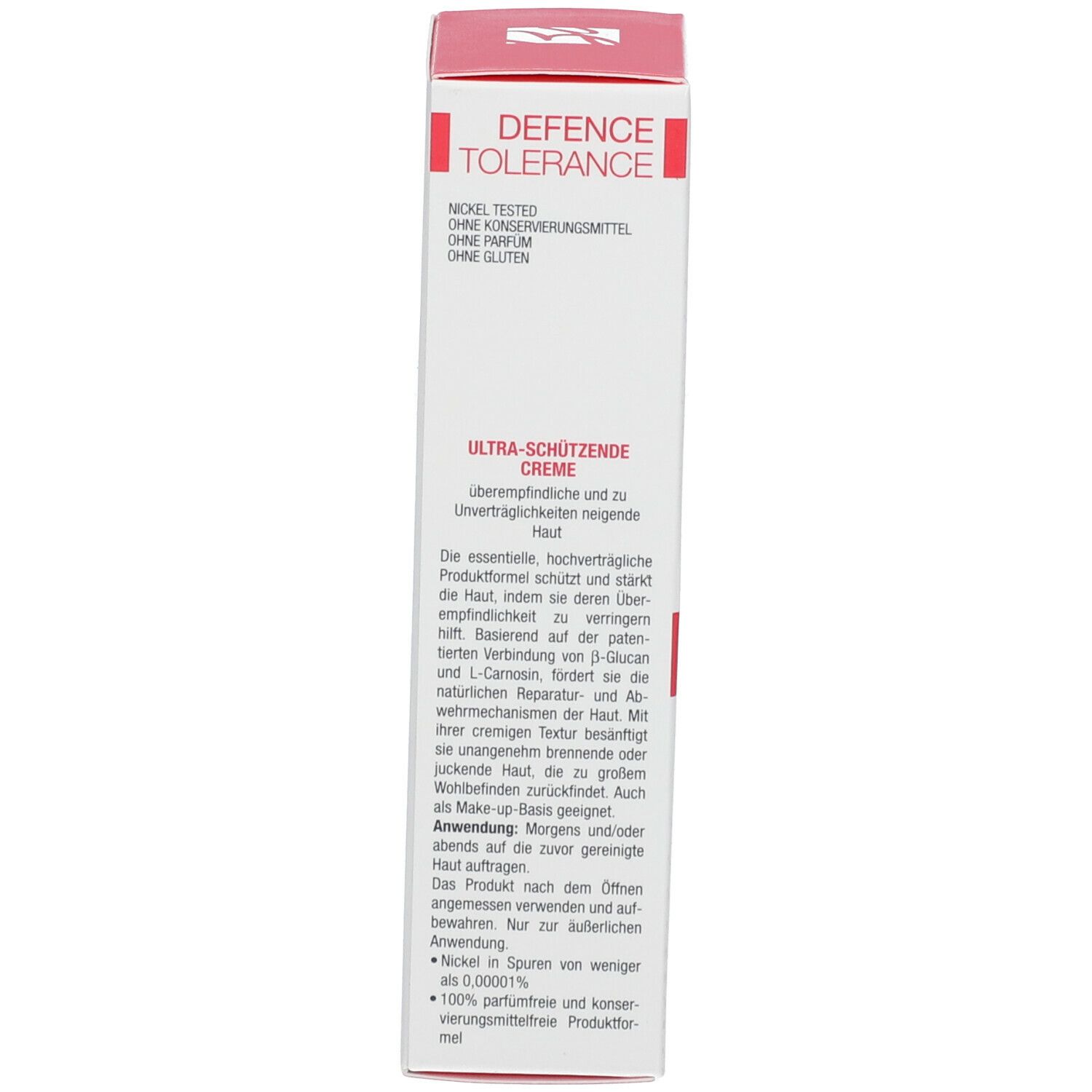 Côté de la boîte. Texte en français, dont Crème Ultra-Protectrice. Marque: BioNike.