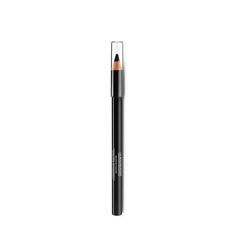 Crayon khôl noir avec capuchon transparent. Inscription: La Roche-Posay.