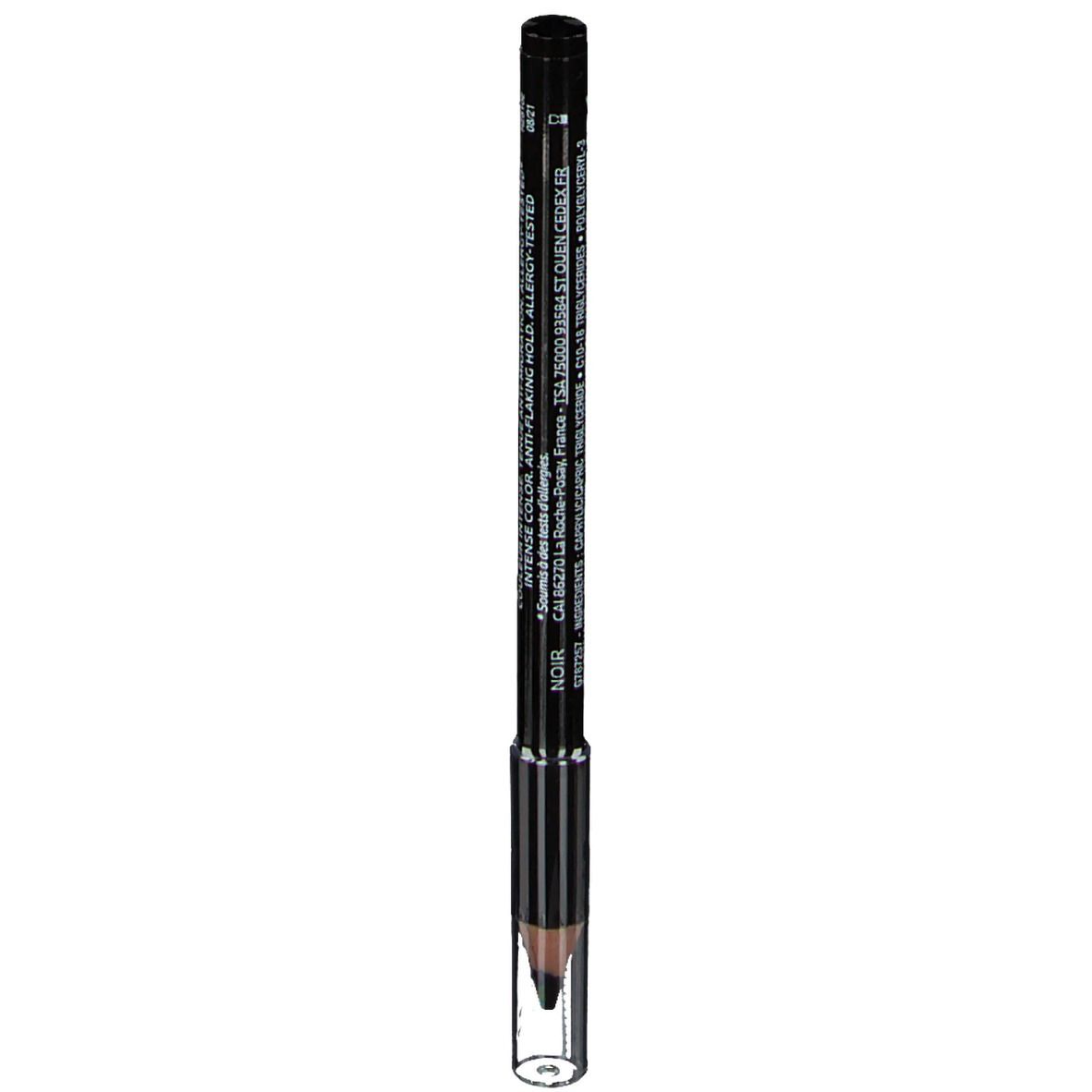 Crayon khôl noir avec capuchon transparent. Inscription: La Roche-Posay.
