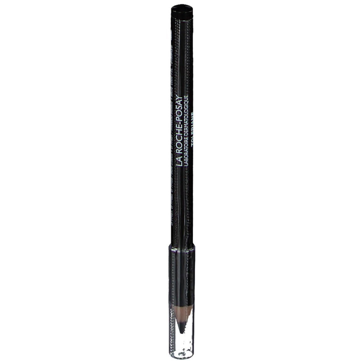 Crayon khôl noir avec capuchon transparent. Inscription: La Roche-Posay.