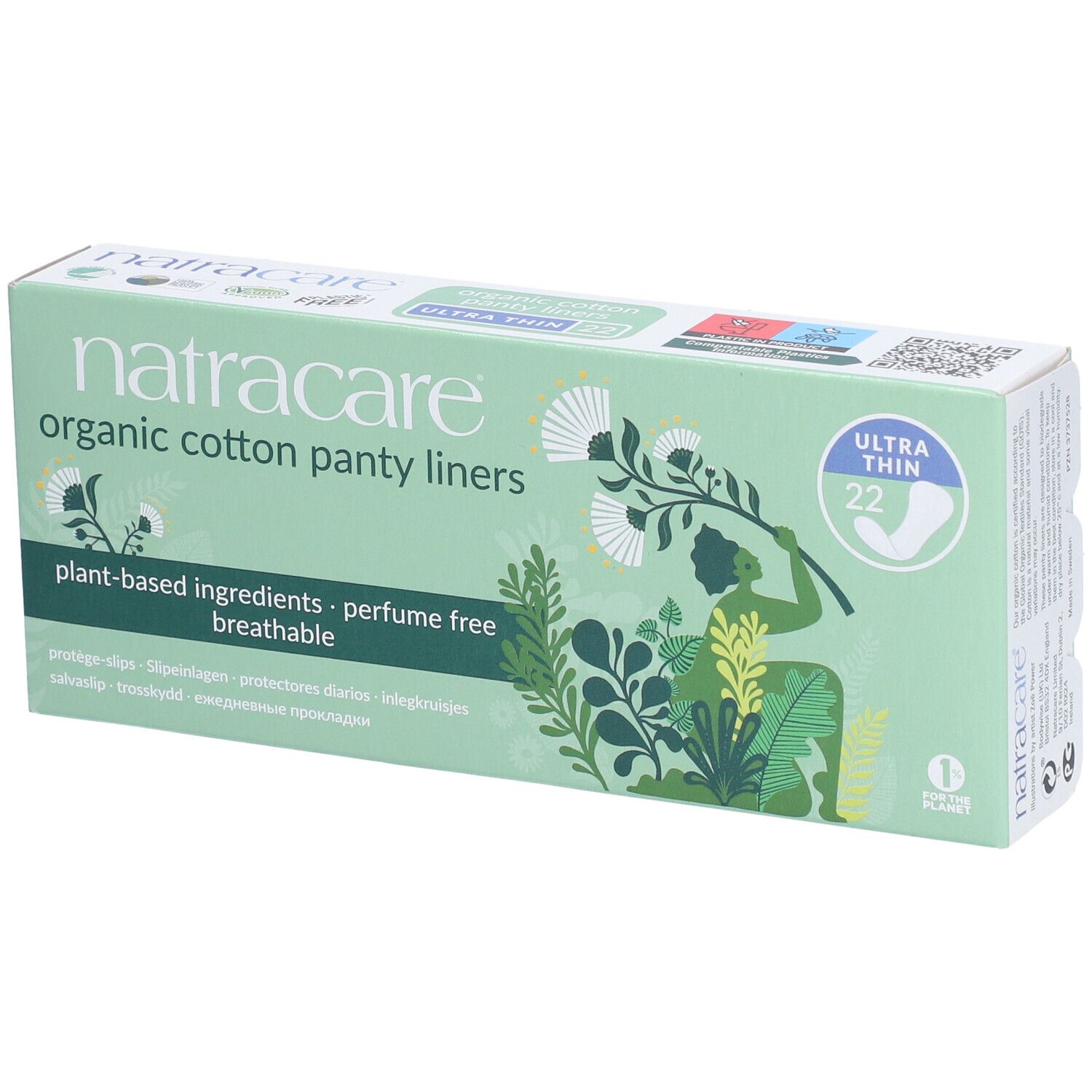 Natracare Inlegkruisjes Ultra Dun 22 St