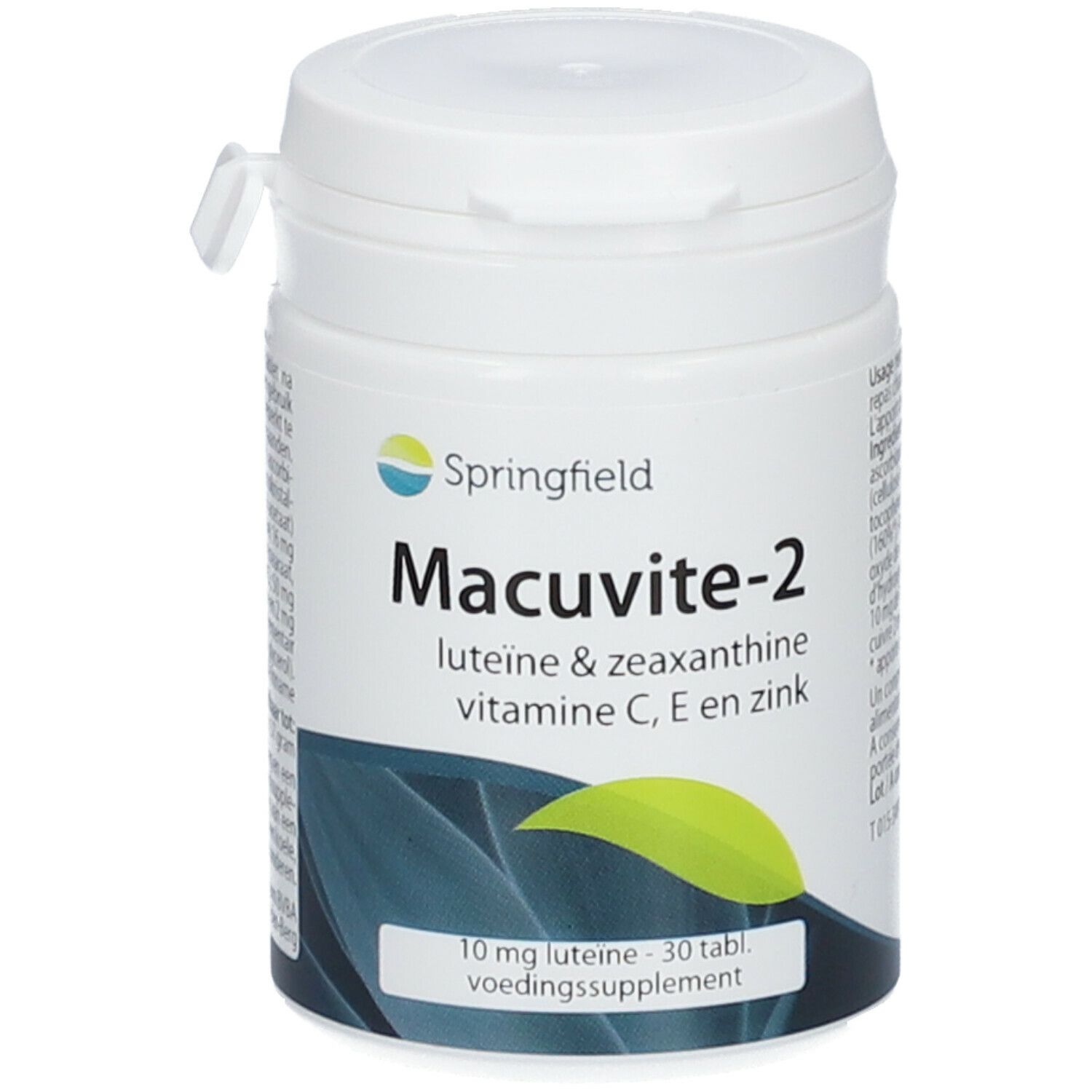 Springfield Macuvite-2 Lutéine & Zéaxanthine avec vitamine C & E et zinc