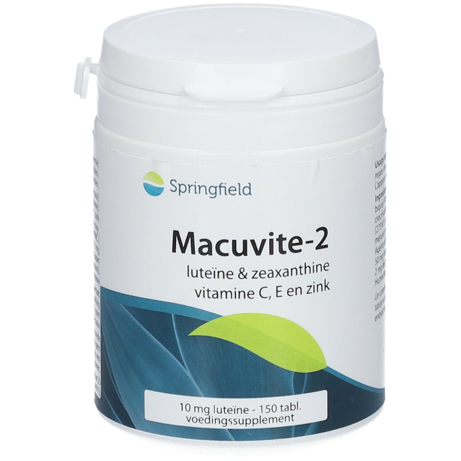 Springfield Macuvite-2 Lutéine & Zéaxanthine avec vitamine C & E et zinc