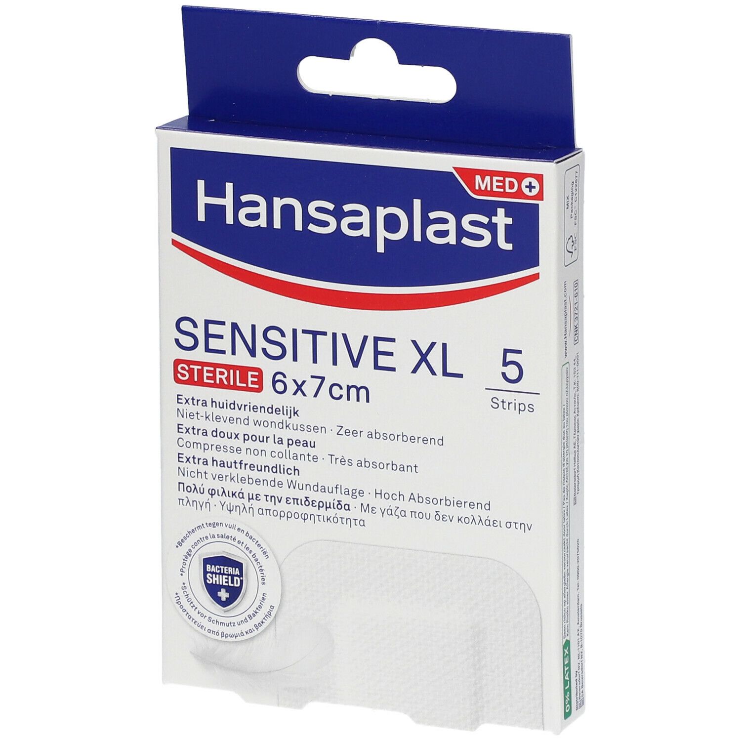 Hansaplast Sensitive XL Pansements Stériles 6 x 7 cm