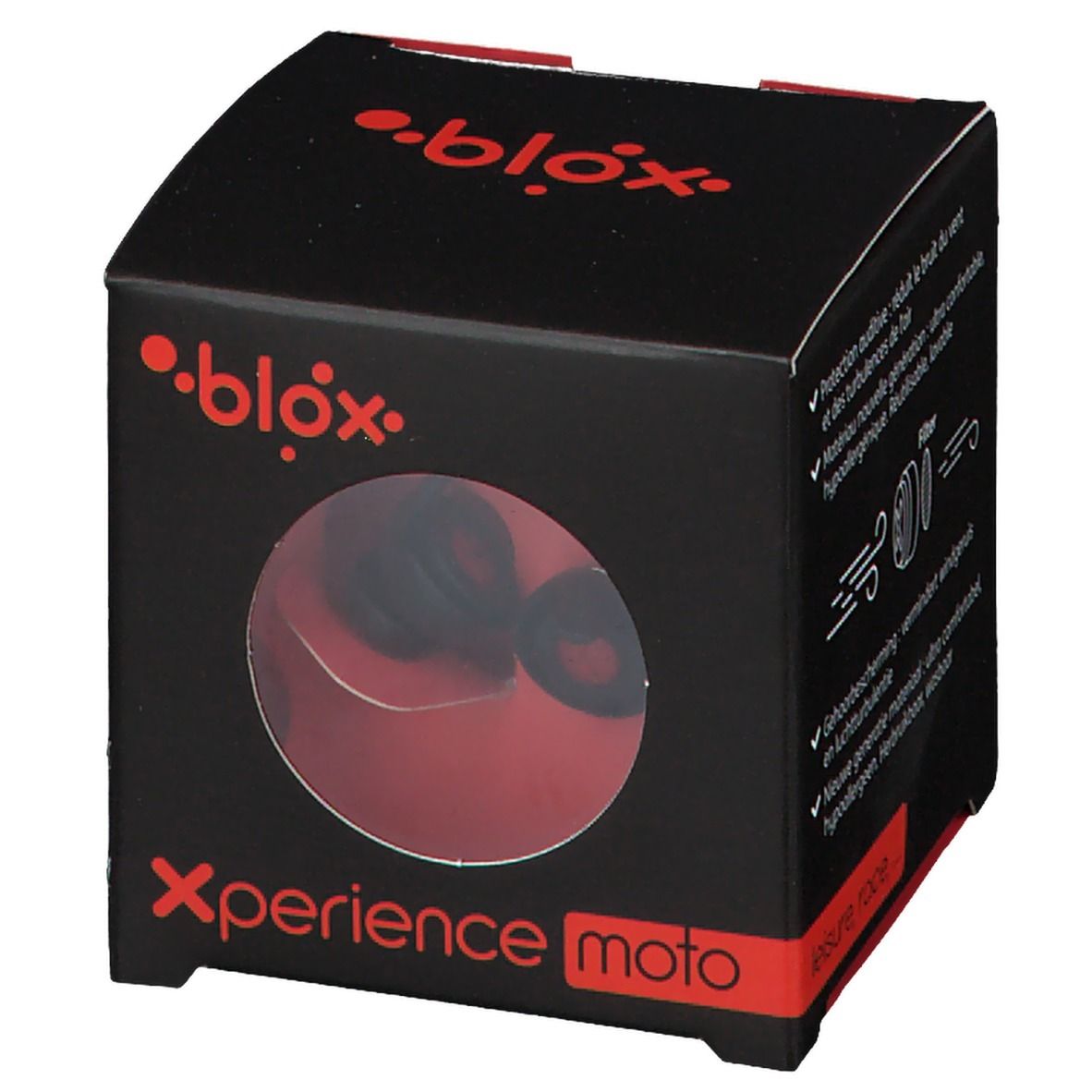 Blox Xperience Moto Gehörschutzstöpsel für Motorradfahrer.