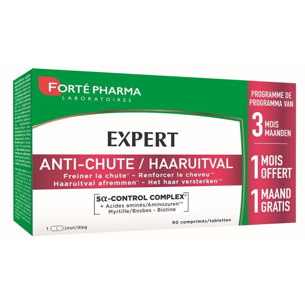 Forté Pharma Expert Anti-Haaruitval 2+1 Maand GRATIS 90 Capsules