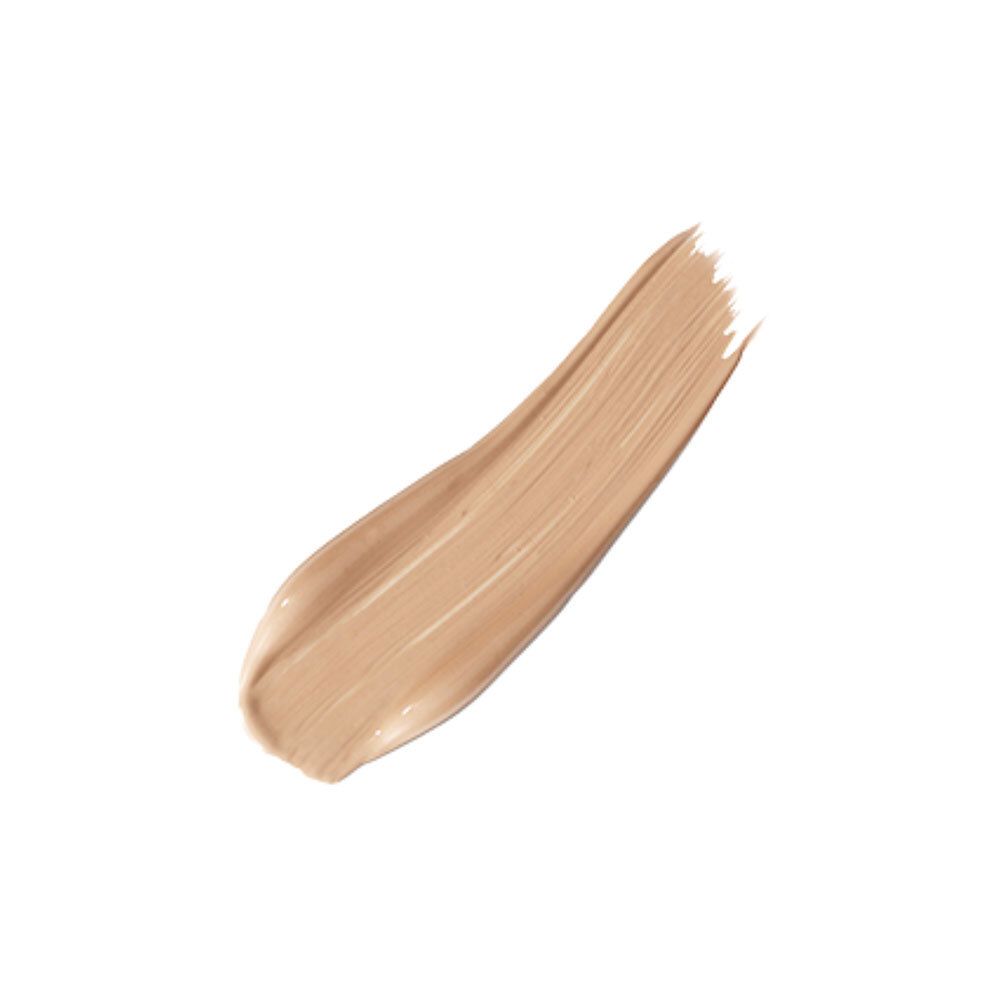 Trace de maquillage. Couleur beige clair. Texture visible.