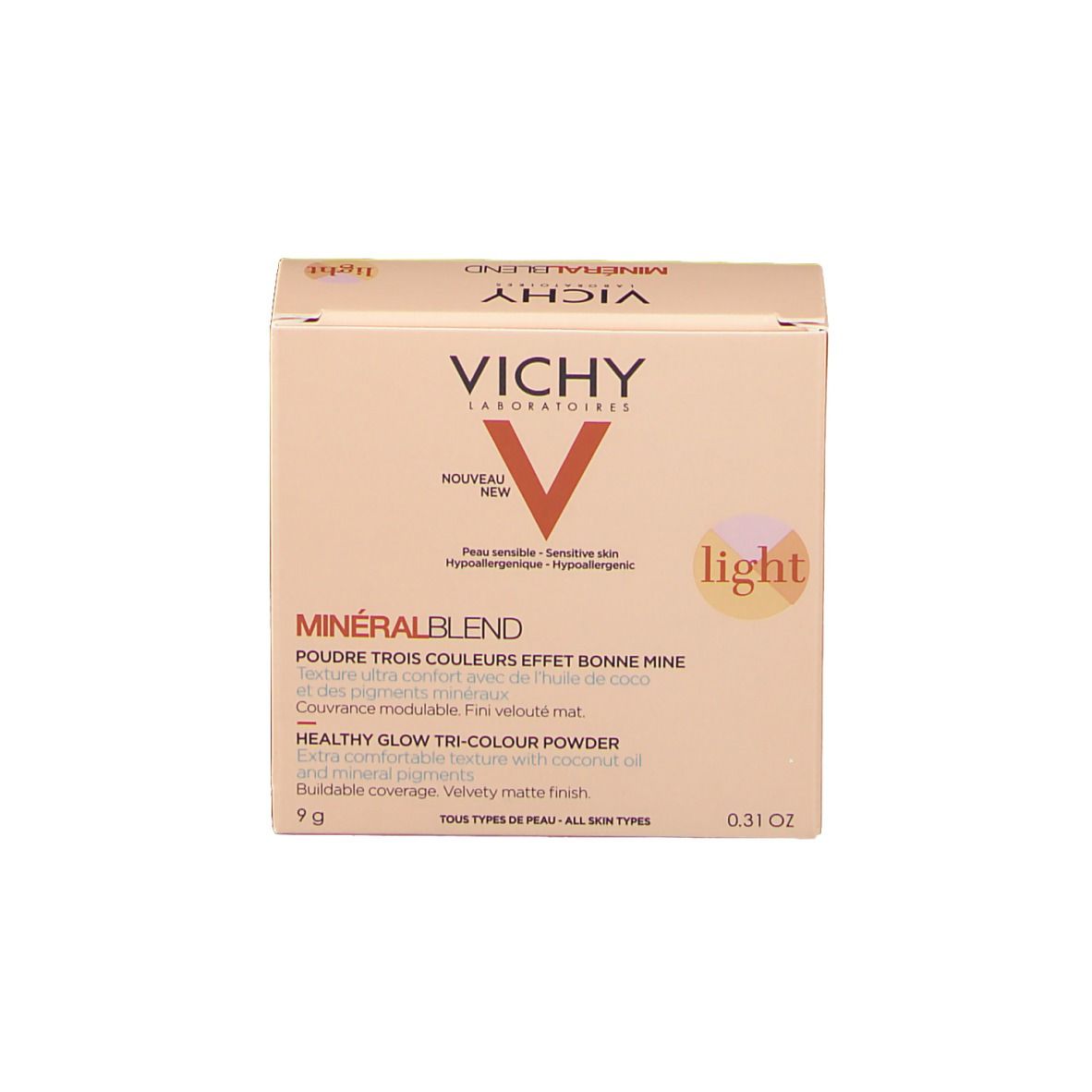 Emballage. VICHY Minéralblend est sur l'emballage.