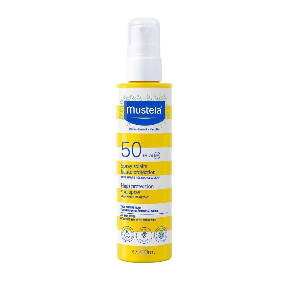 mustela® Bébé-Enfant Spray solaire haute protection SPF 50?