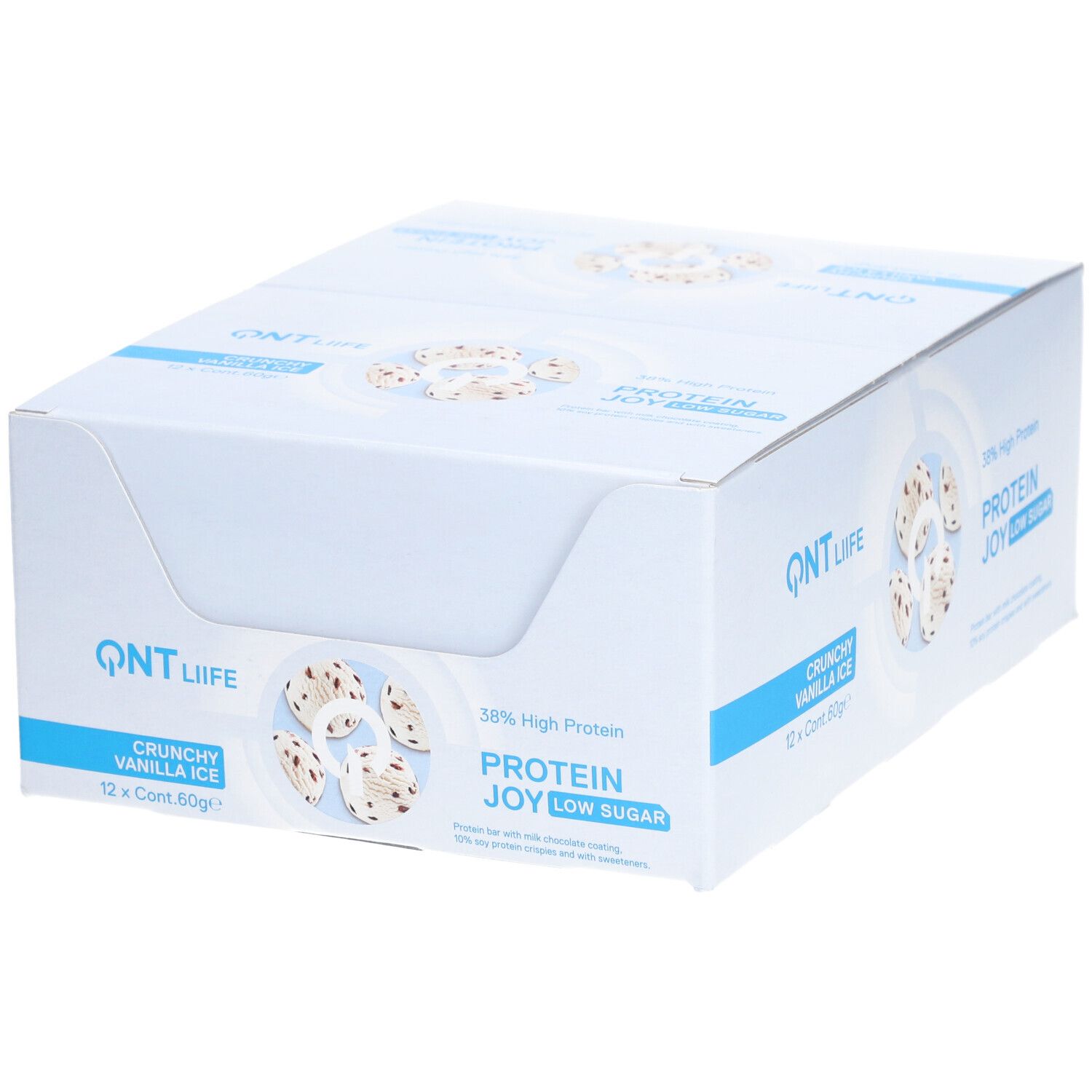 QNT Protein Joy Vanilla Crisp 12x60 g Riegel