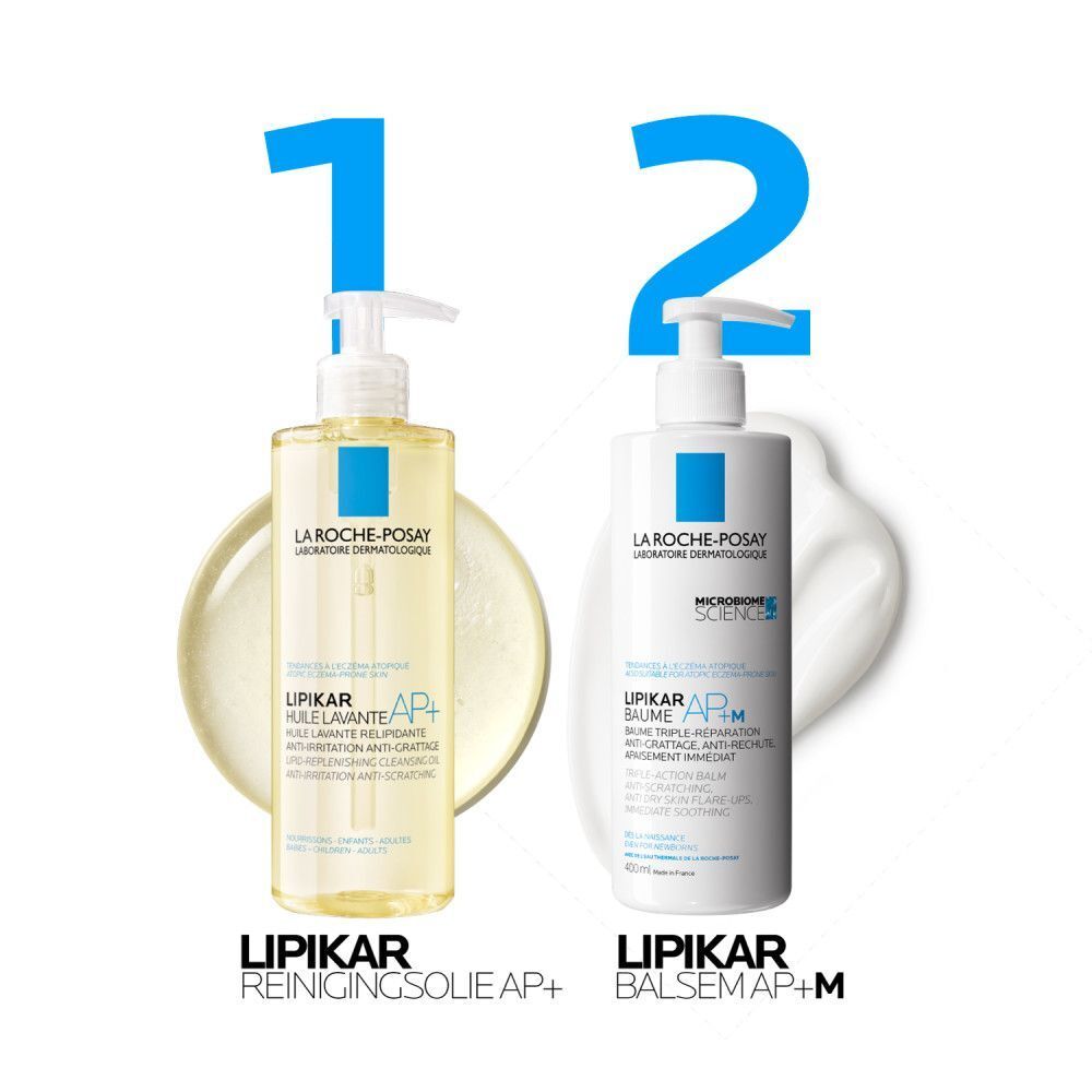 La Roche-Posay Lipikar Huile Lavante AP+. Fles met pomp. Nr. 1 huidverzorging wereldwijd.