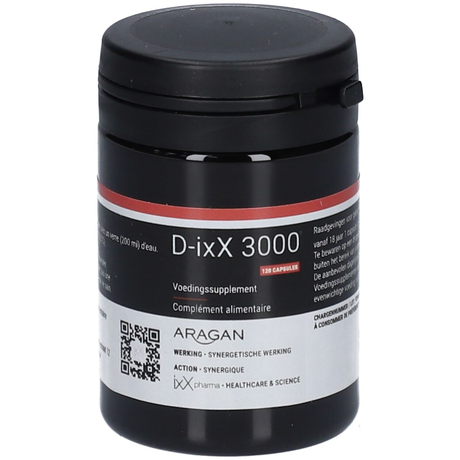 ixX Pharma D-ixX 3000 | Vitamine D3 IE 75 µG 120 Capsules