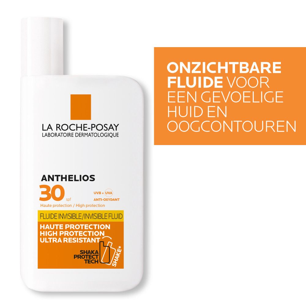 Achterkant van de LA ROCHE-POSAY fles. Meertalige tekst. 50ml/49g. Gemaakt in Frankrijk.