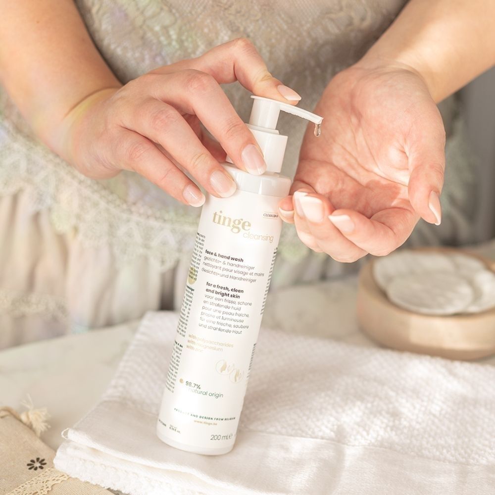 Tinge Nettoyant Visage & Mains | Nettoyage Doux | Hydratant | Avec Prébiotiques & Panthénol