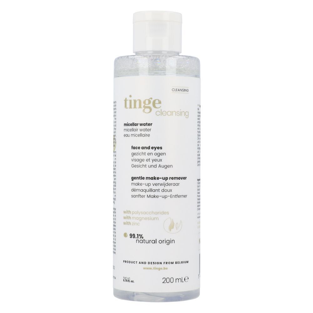 Tinge Eau micellaire 3-en-1 apaisante. Tous types de peau.