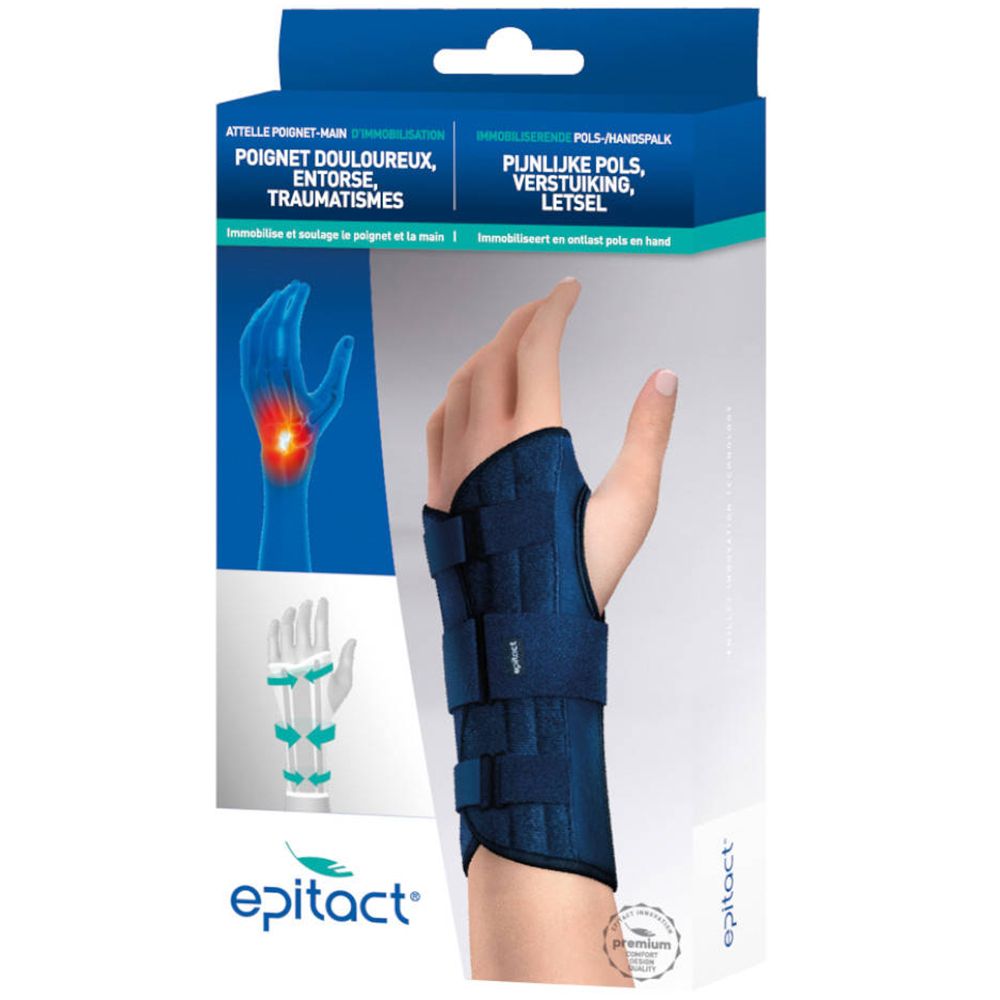 epitact® Attelle Poignet-main d'immobilisation Main droite Taille S