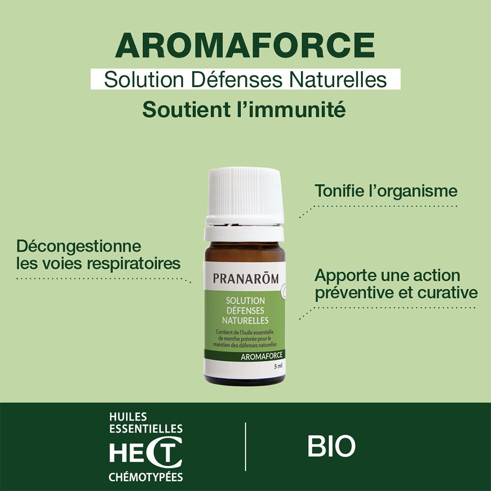 Pranarôm Aromaforce Bio Weerstand Natuurlijke Oplossing 5ml 5 ml Lösung