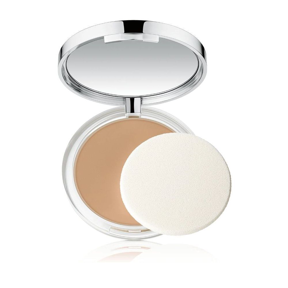 Clinique poeder. Ronde doos met spiegel en spons. Poeder in medium tint.