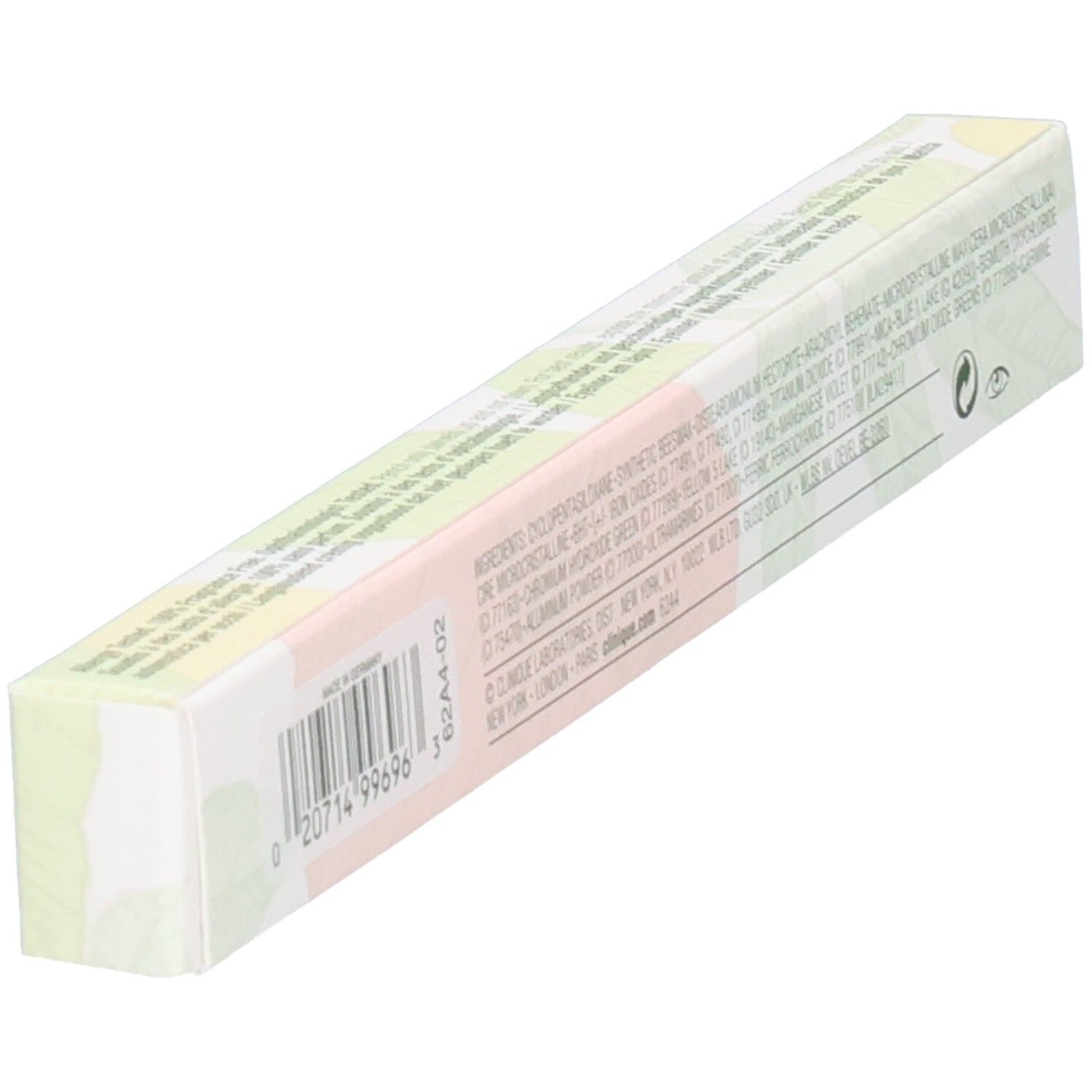 Clinique Quickliner for Eyes Smoky Brown Verpackung, Rückseite mit Details.