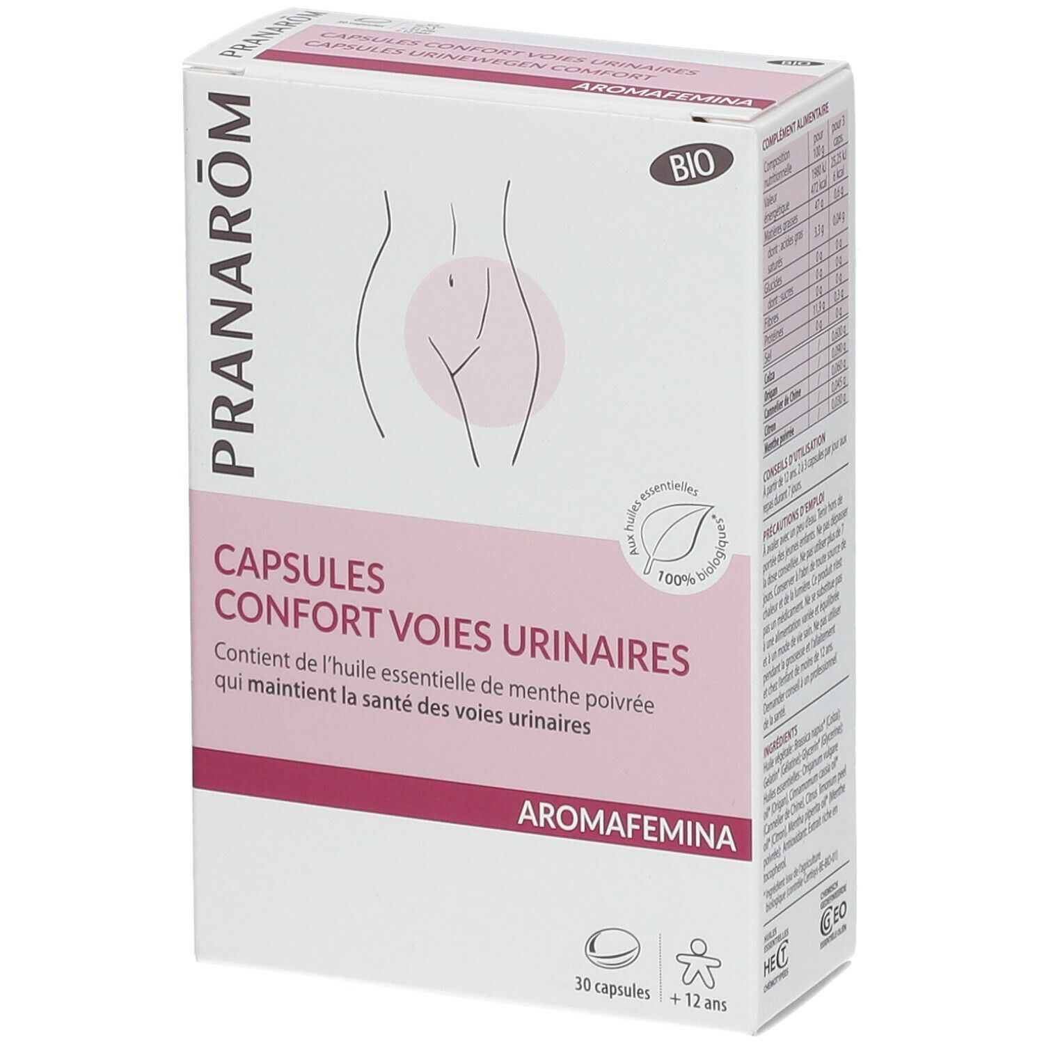 Pranarom Confort voies urinaires capsules bio